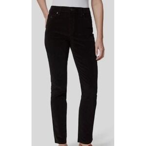 Gloria Vanderbilt Women's Black Corduroy Amanda 2.0‎ Slim Leg Jeans Pants 12